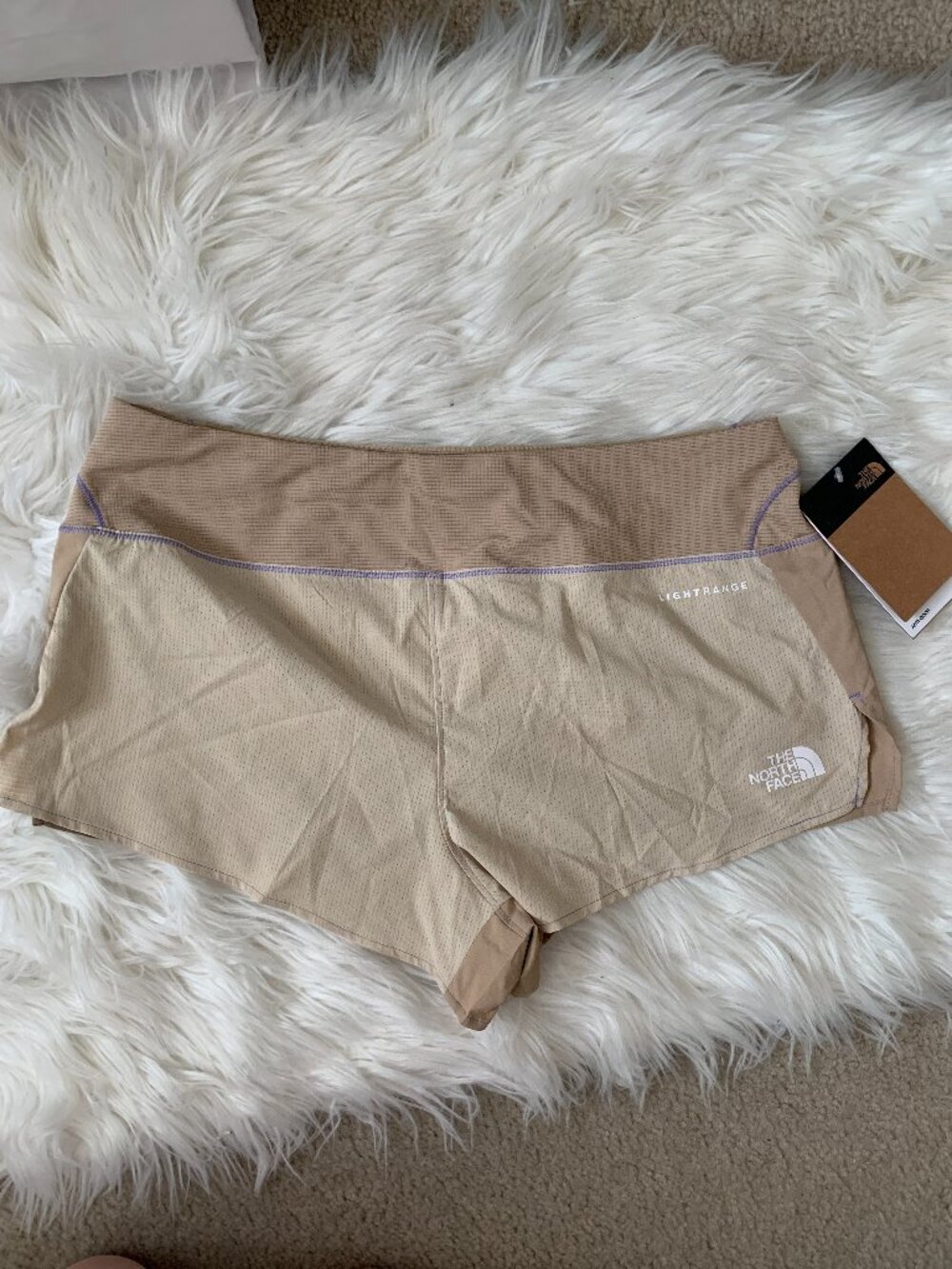THE NORTH FACE Summer LT 2.5'' Shorts in Gravel/Khaki Stone Sz MEDIUM